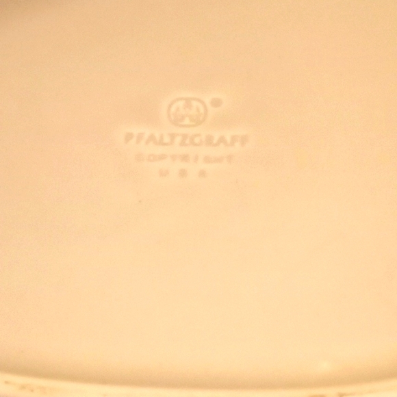 VTG- Pfaltzgraff Silver Heirloom 1 Large Oval Platter with Print - Picture 6 of 9